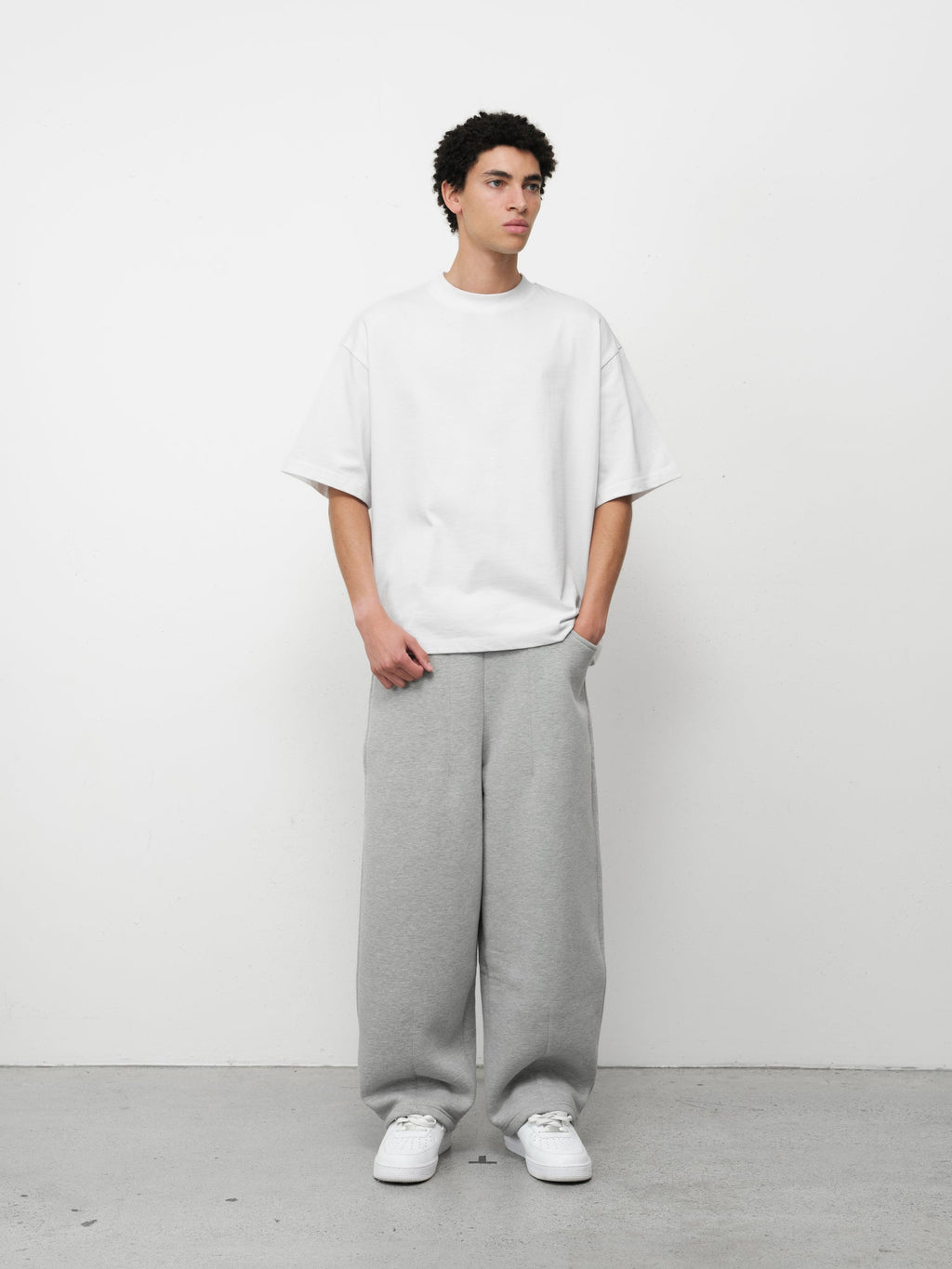 COZY STRAIGHT LEG SWEATS - GREY
