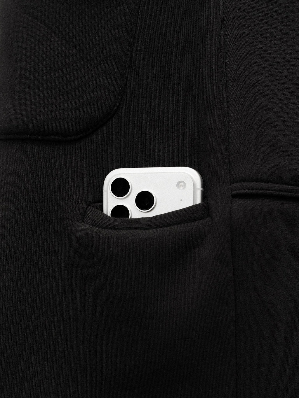 COZY STRAIGHT LEG SWEATS - BLACK