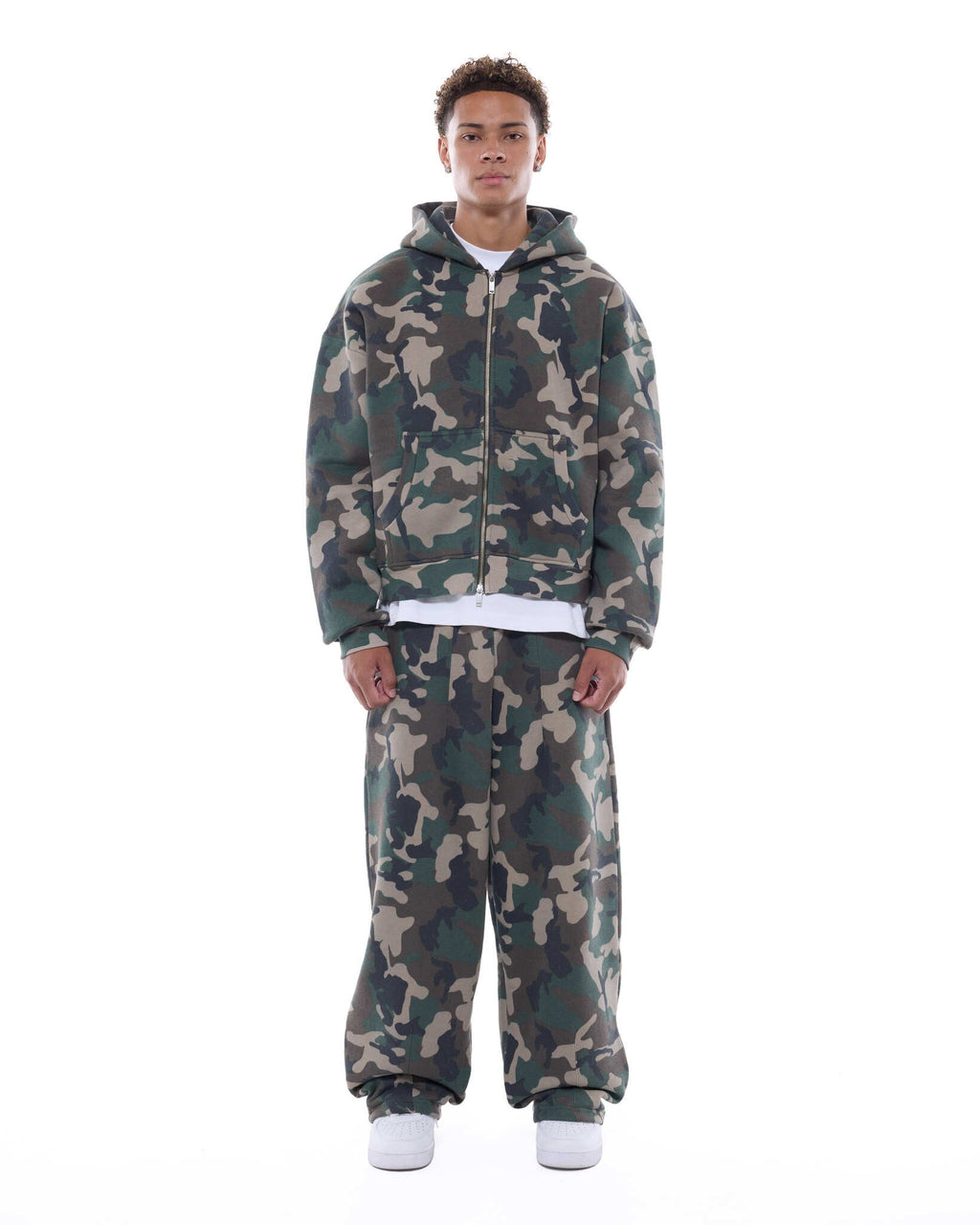 COZY ZIP UP - CAMO