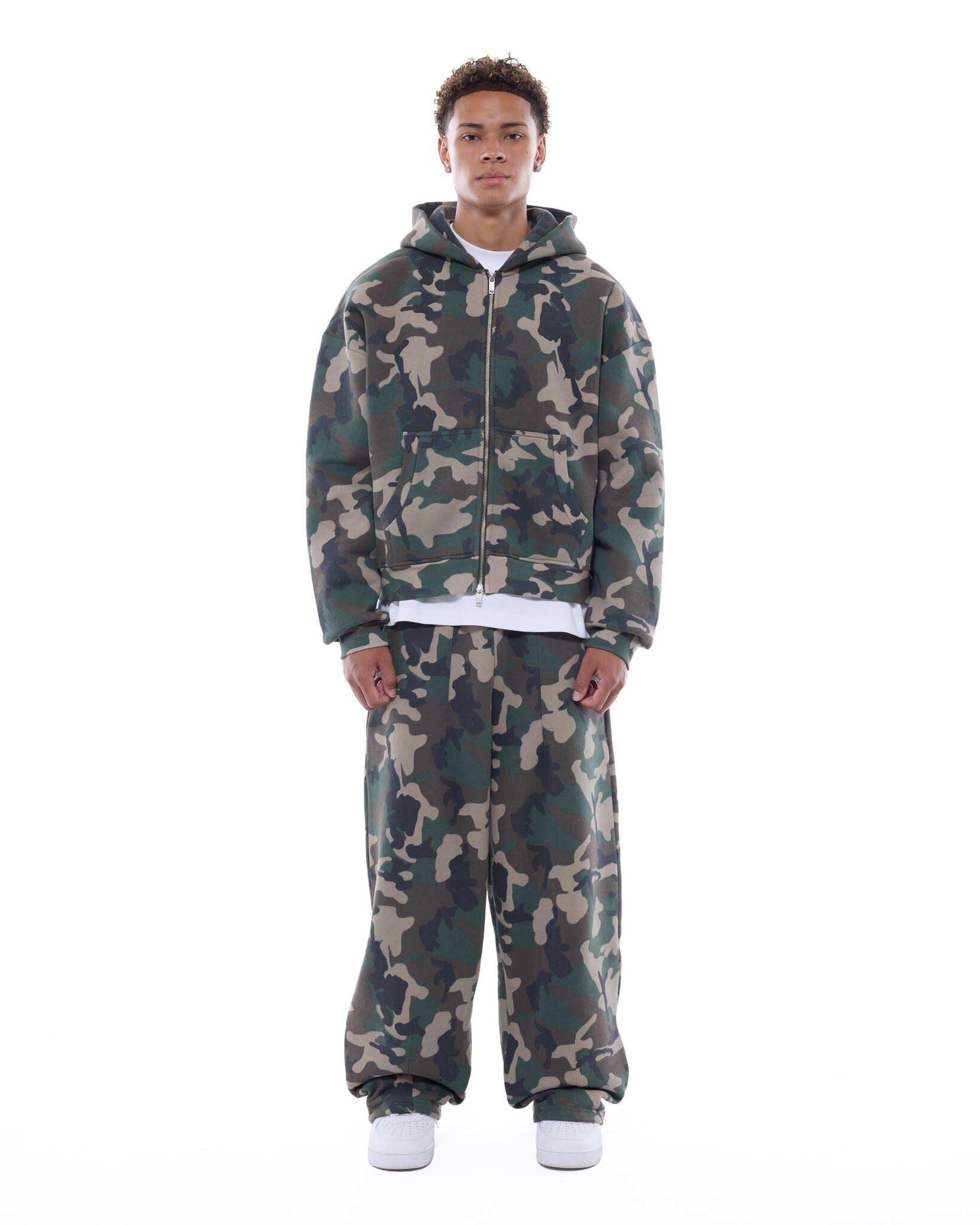 COZY ZIP UP - CAMO