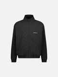 CHECKERED TRACK JACKET - BLACK/WHITE