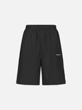 CHECKERED TRACK SHORT - BLACK/WHITE