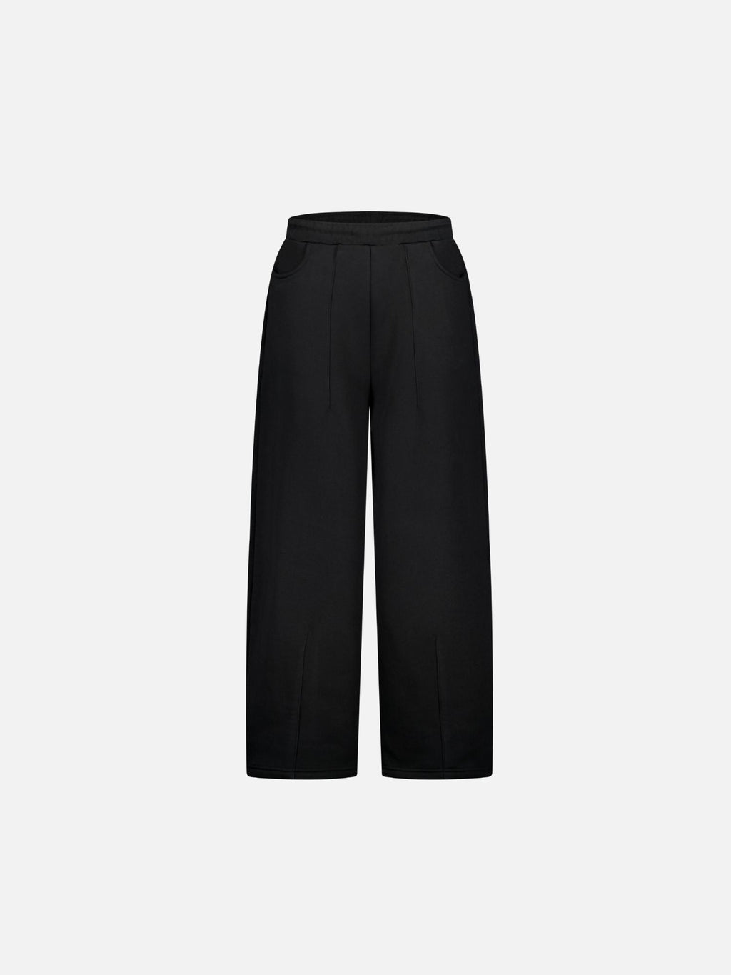 COZY STRAIGHT LEG SWEATS - BLACK