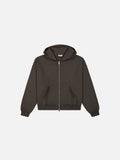 COZY ZIP UP - COFFEE