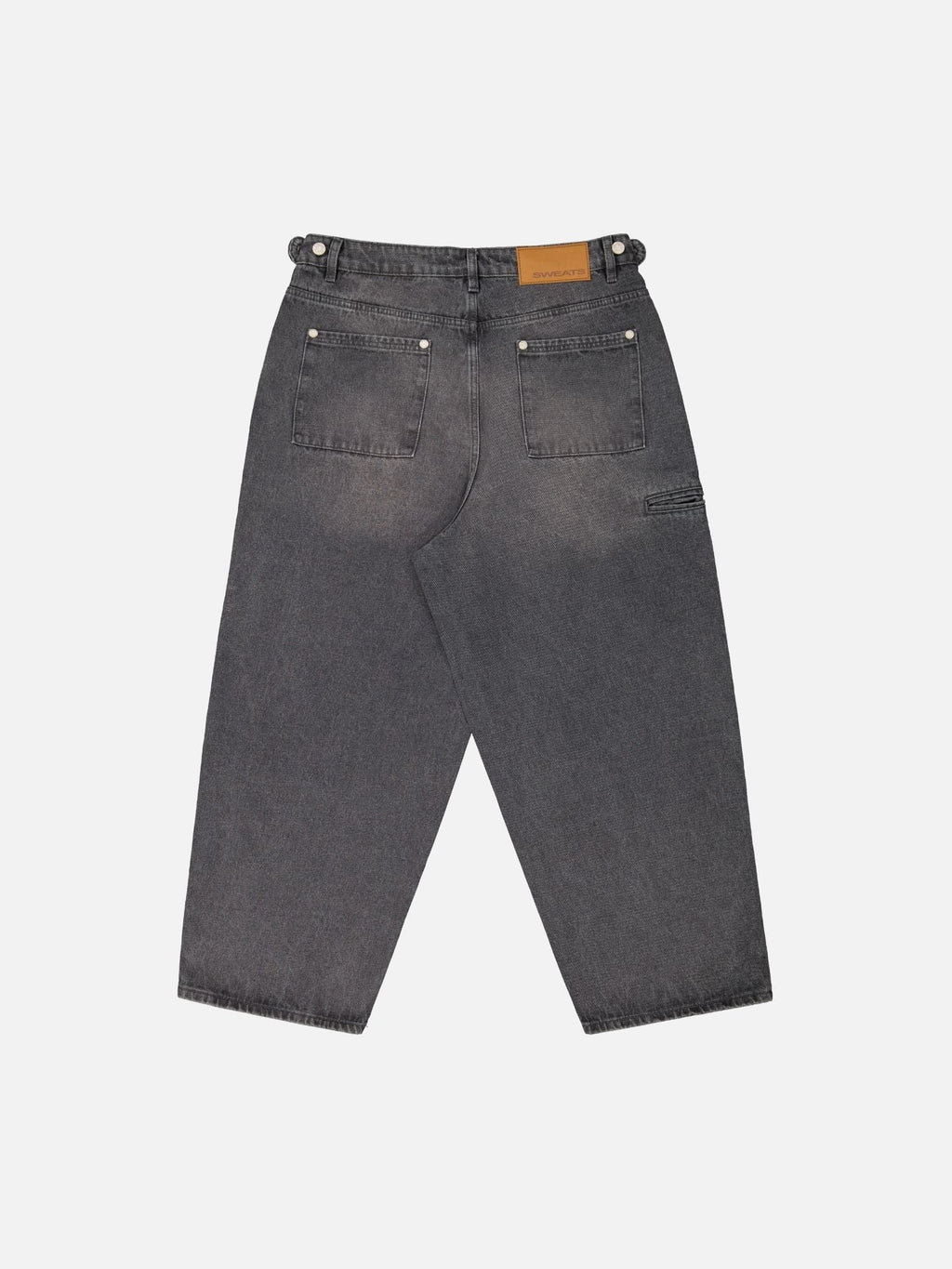 DENIM BAGGY JEANS - WASHED BLACK