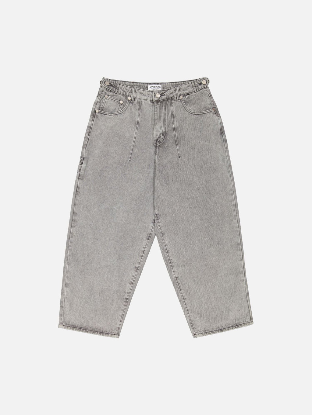 DENIM BAGGY JEANS - WASHED GREY