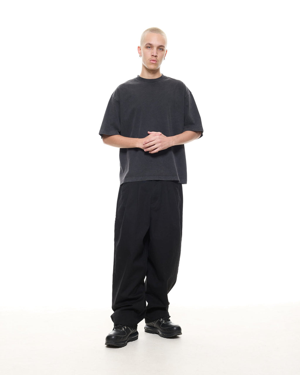 SIGNATURE BLANK T-SHIRT - WASHED BLACK