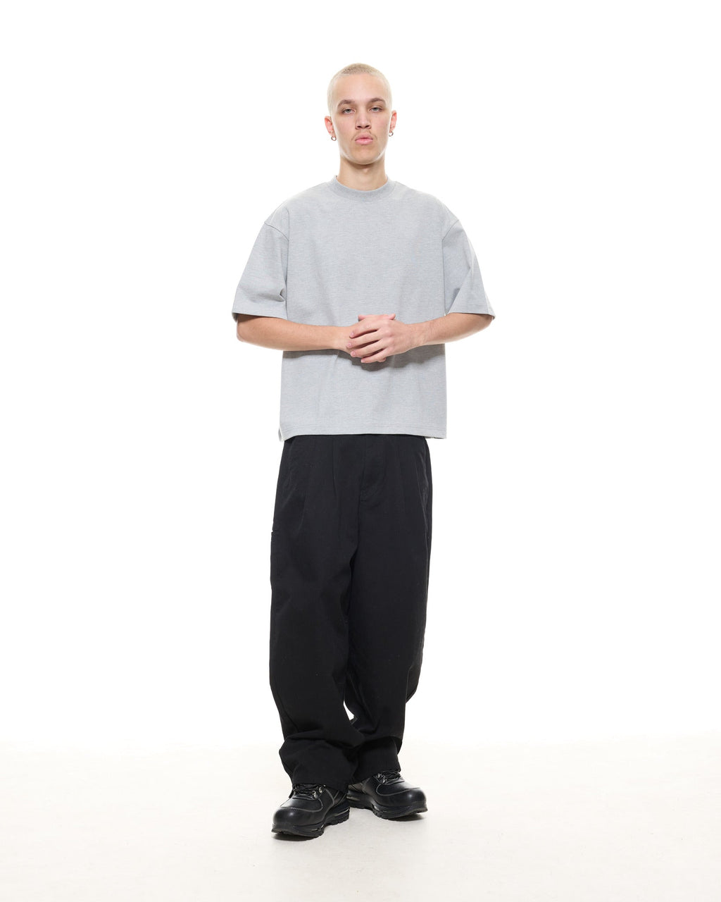 SIGNATURE BLANK T-SHIRT - MARLE GREY