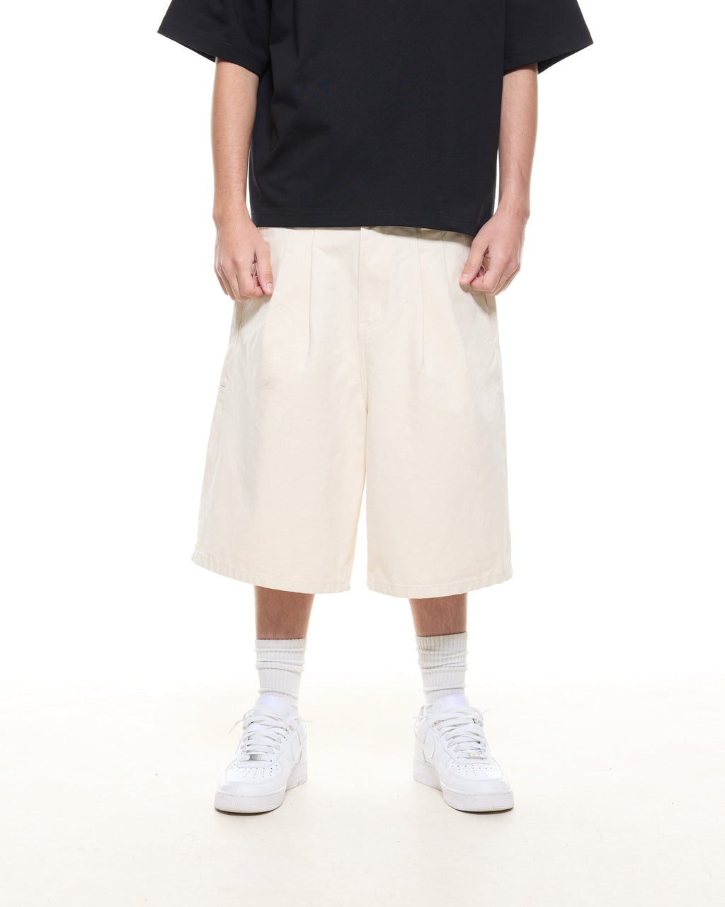 WORKWEAR SHORTS - ECRU