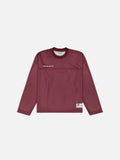 MESH LS T-SHIRT - BURGUNDY