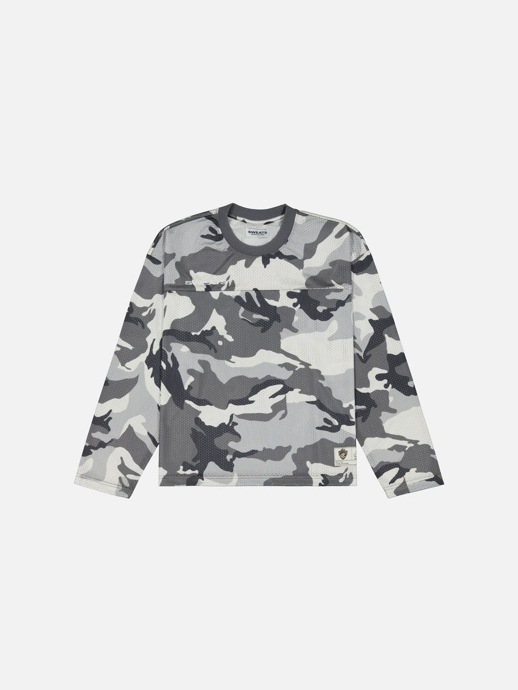 MESH LS T-SHIRT - SNOW CAMO