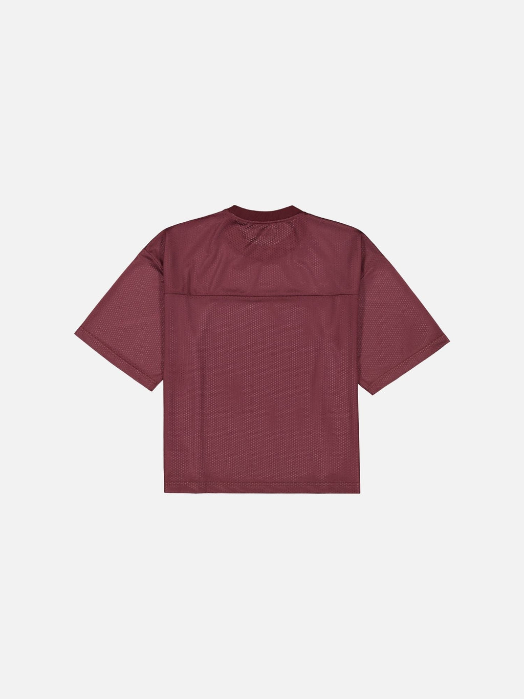 MESH SS T-SHIRT - BURGUNDY