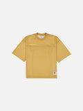 MESH SS T-SHIRT - MUSTARD