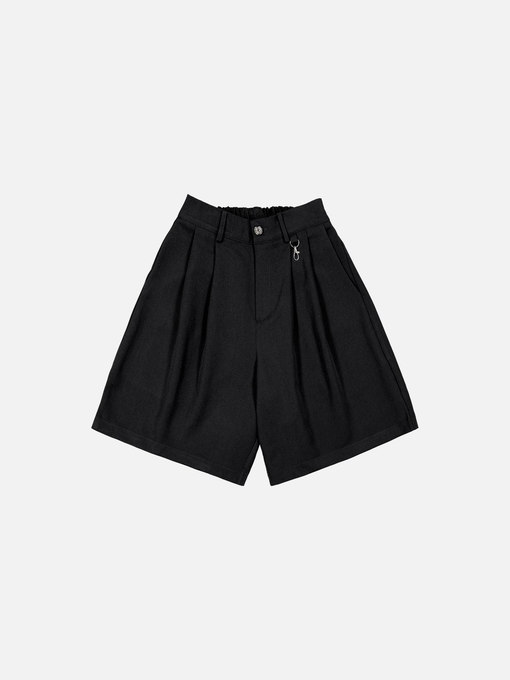 PLEATED SHORTS - BLACK