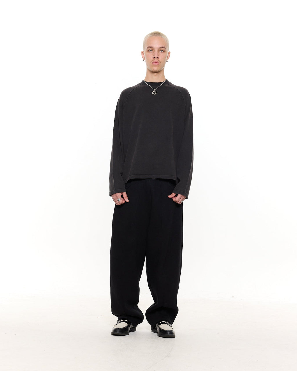 Long Sleeve T-Shirt - Washed Black
