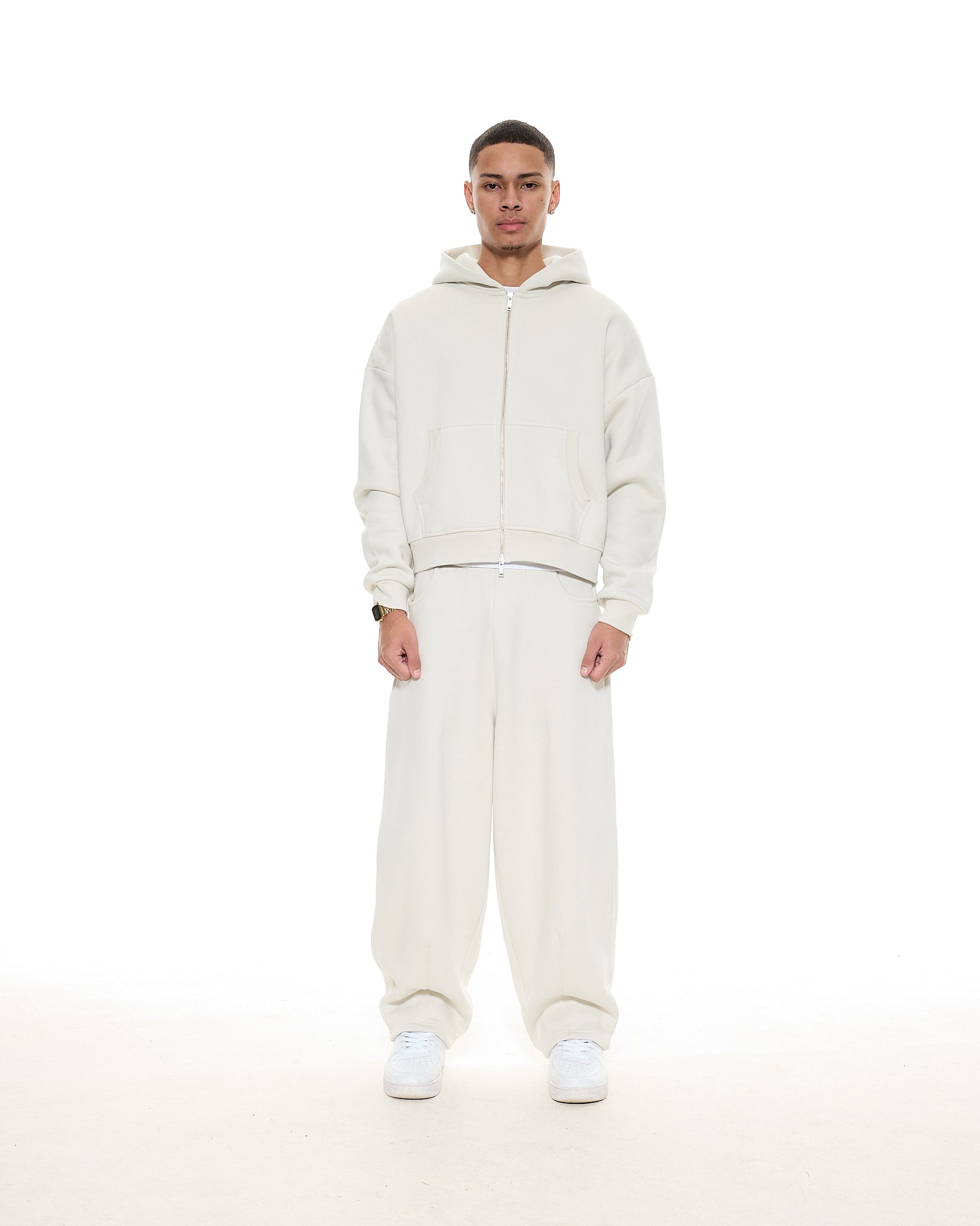 COZY ZIP UP - CHALK
