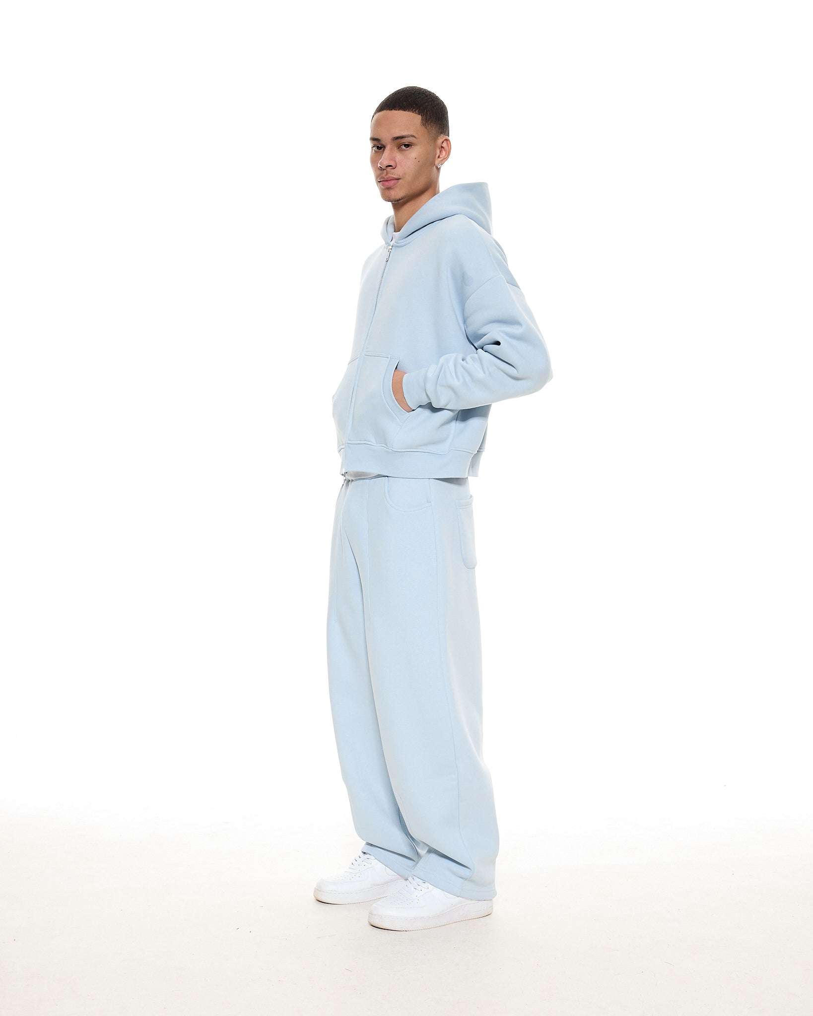 COZY ZIP UP - GLACIER