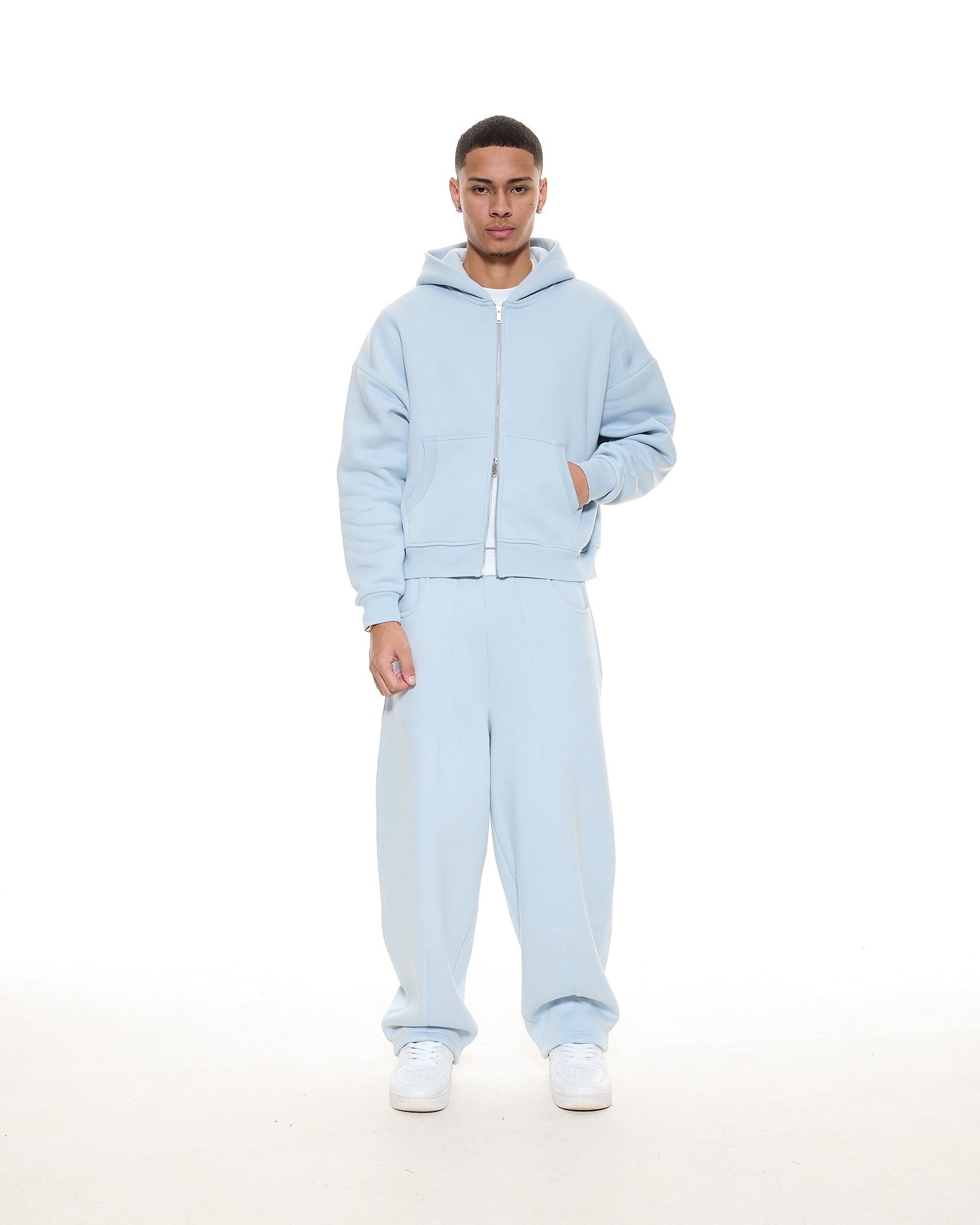 COZY ZIP UP - GLACIER