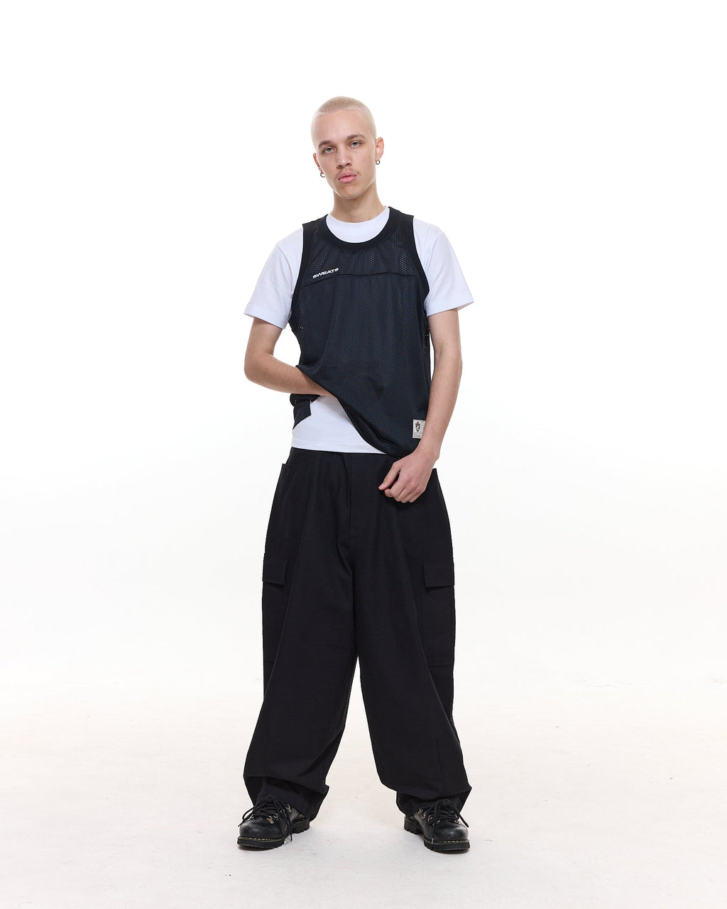 MESH SINGLET - BLACK