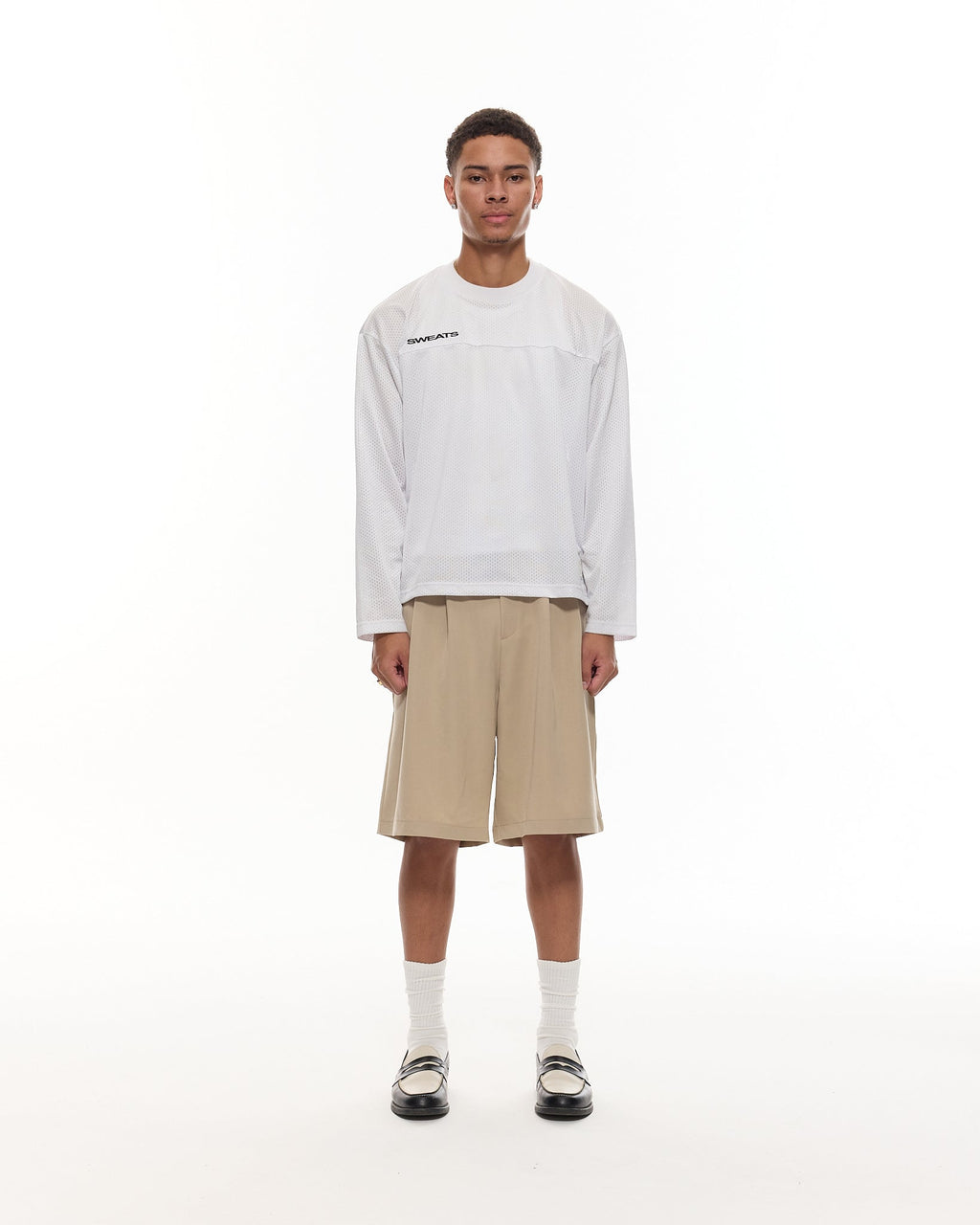 PLEATED SHORTS - SAND