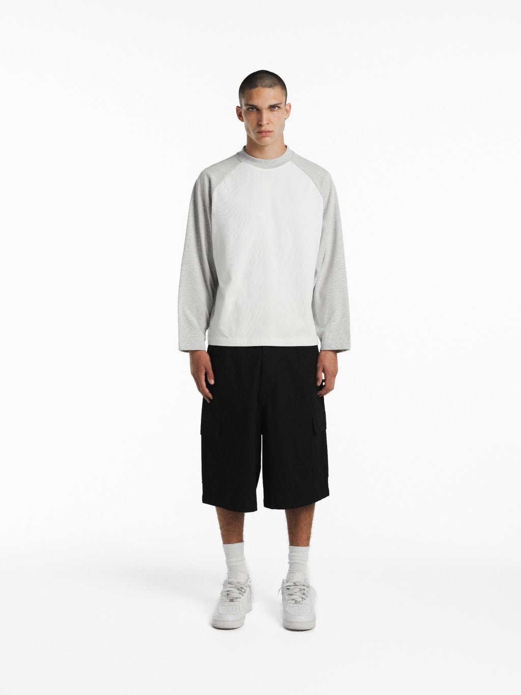 RAGLAN LS T-SHIRT - WHITE/ARCTYC