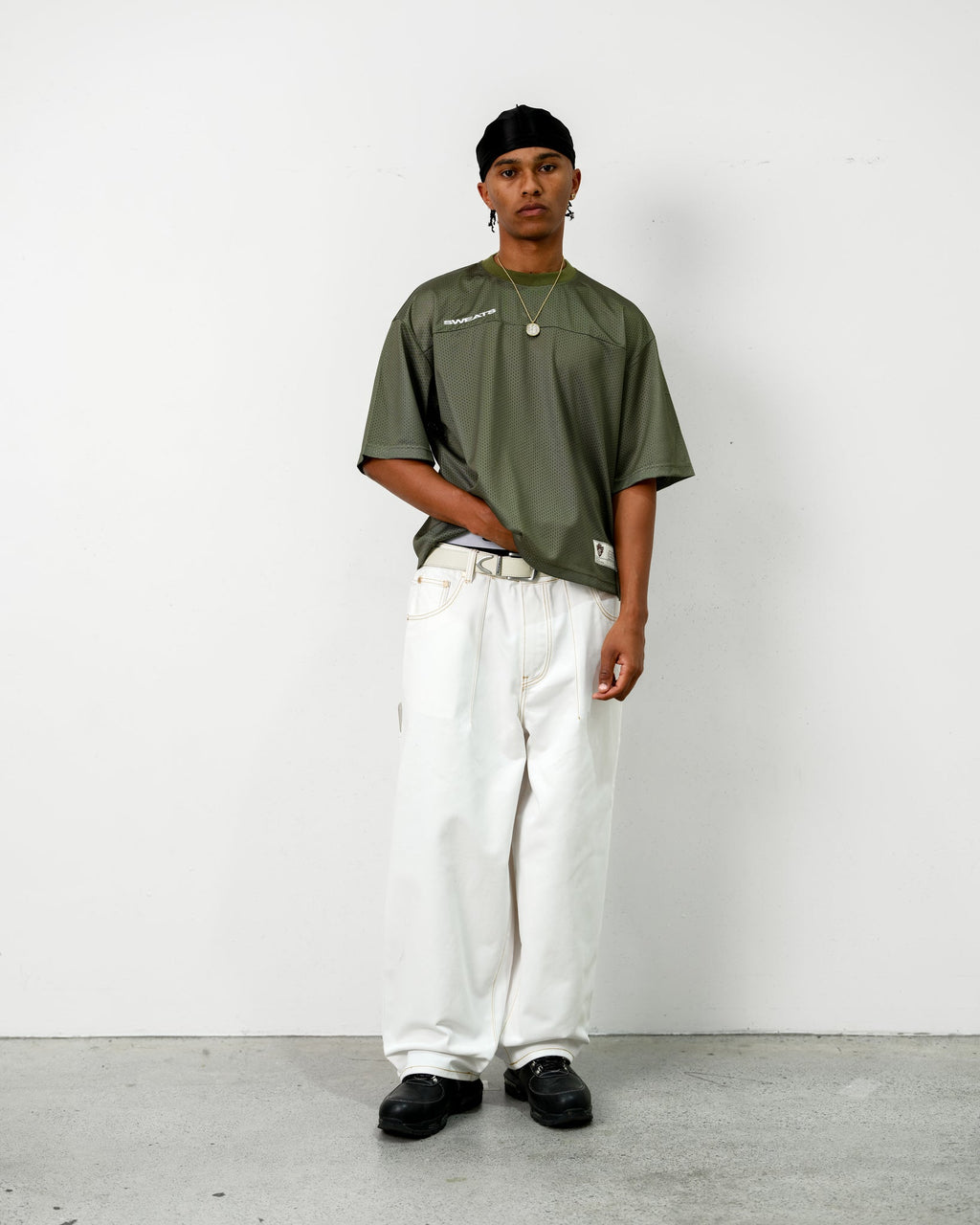 MESH SS T-SHIRT - SAGE