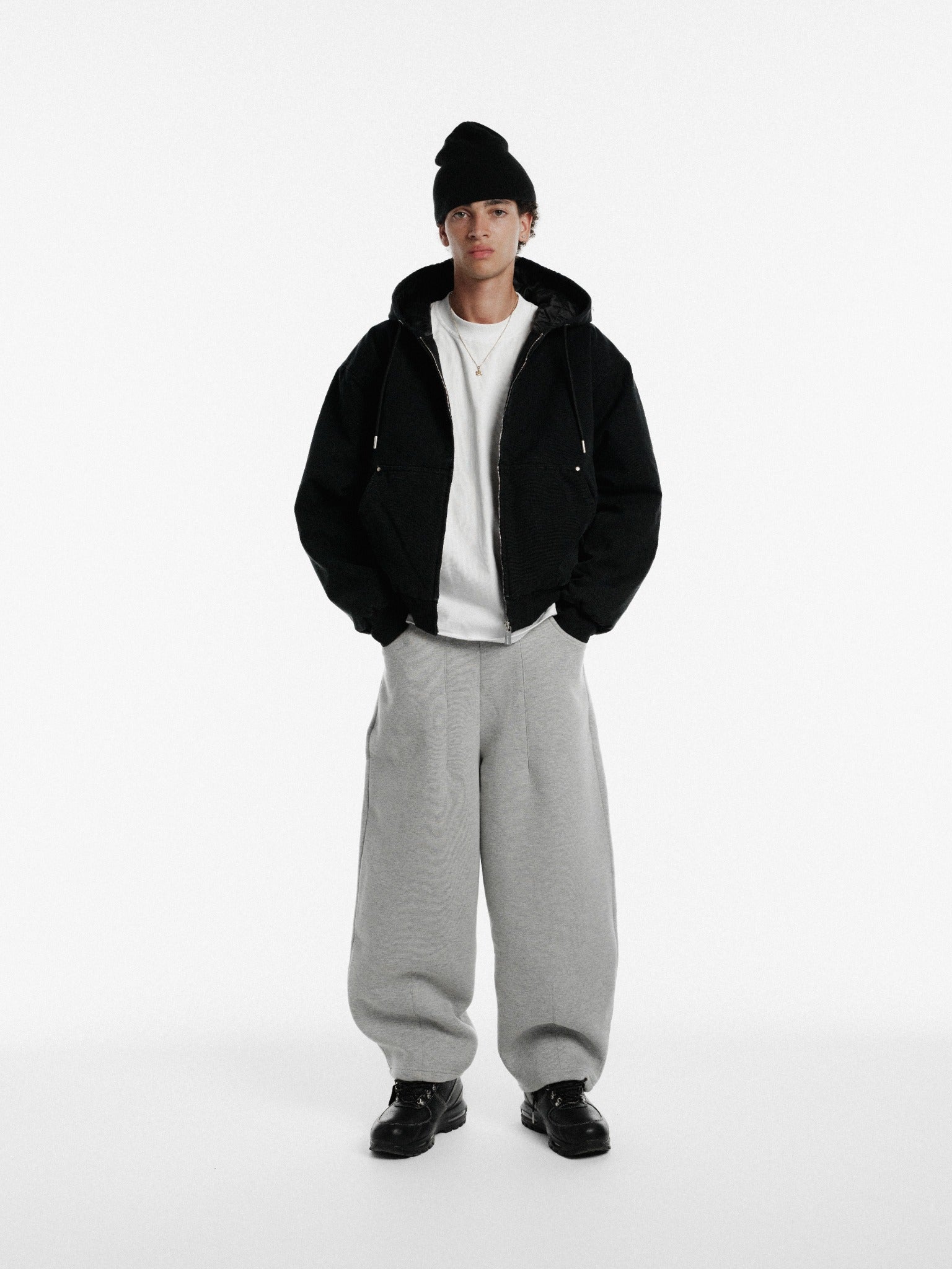 WORKWEAR HOODIE - WASHED BLACK