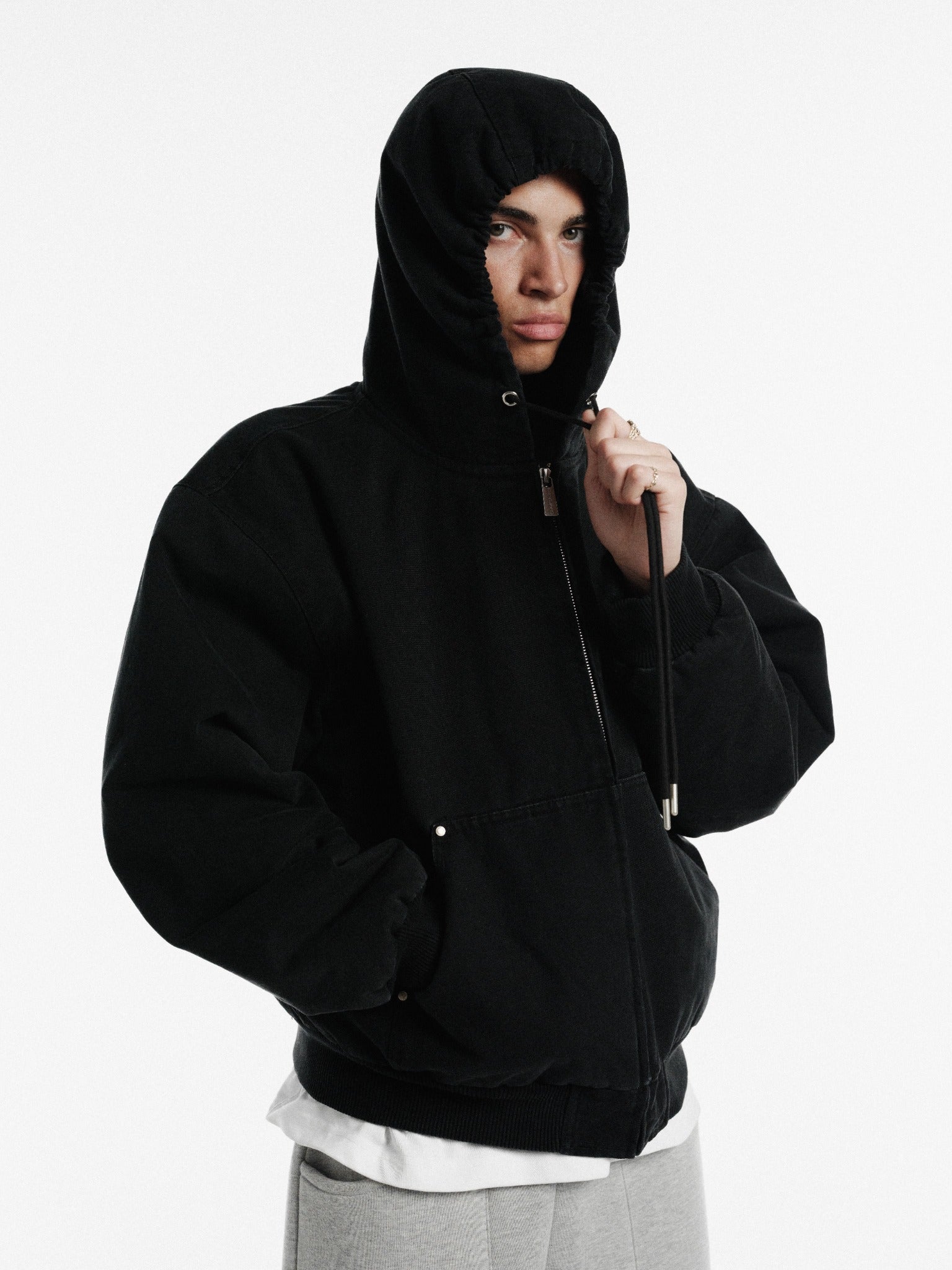 WORKWEAR HOODIE - WASHED BLACK