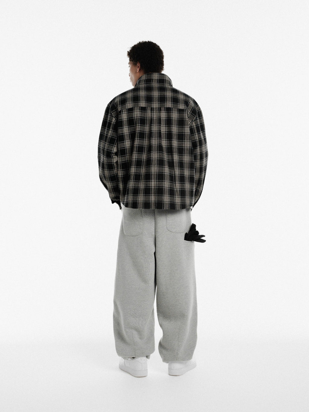 FLANNEL LS SHIRT - BLACK