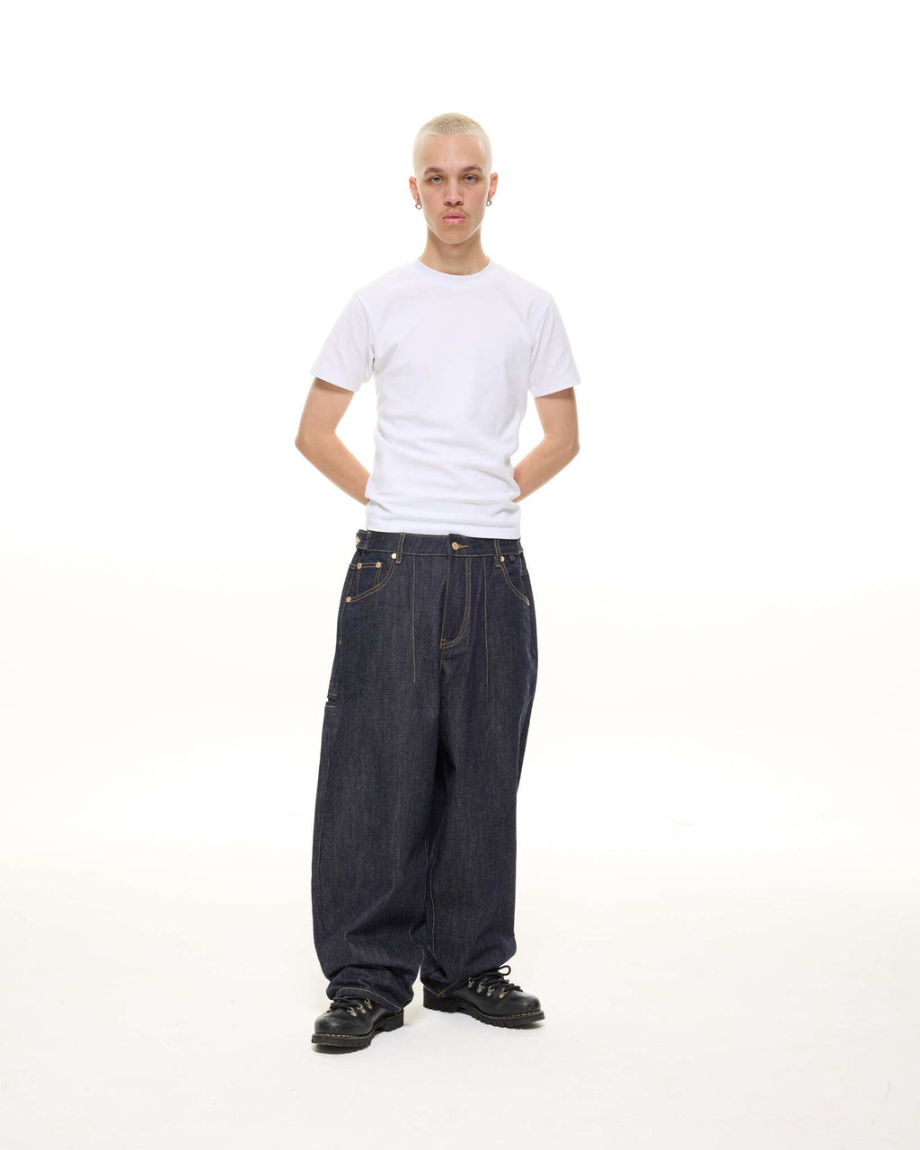 DENIM BAGGY JEANS - INDIGO