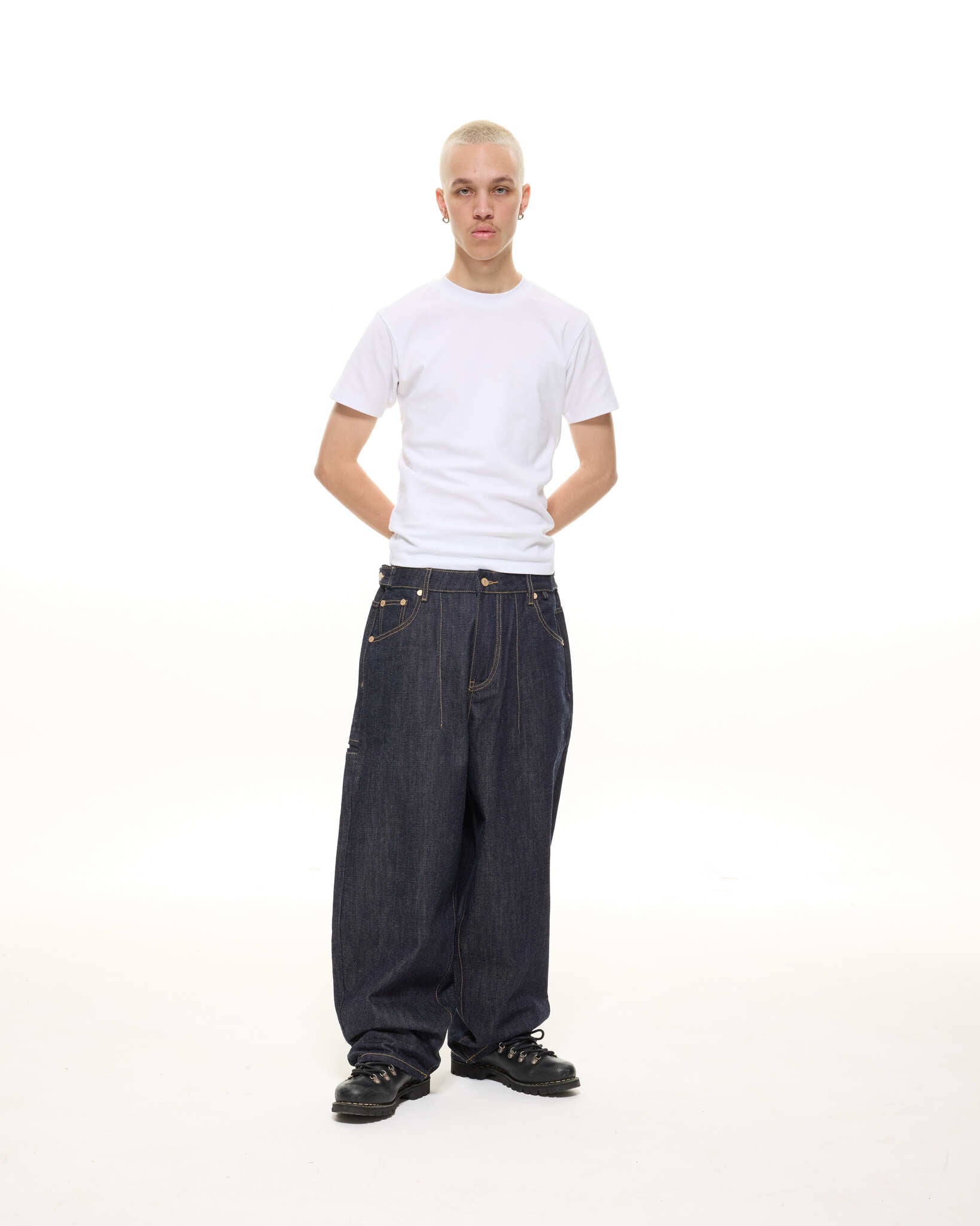 DENIM BAGGY JEANS - INDIGO