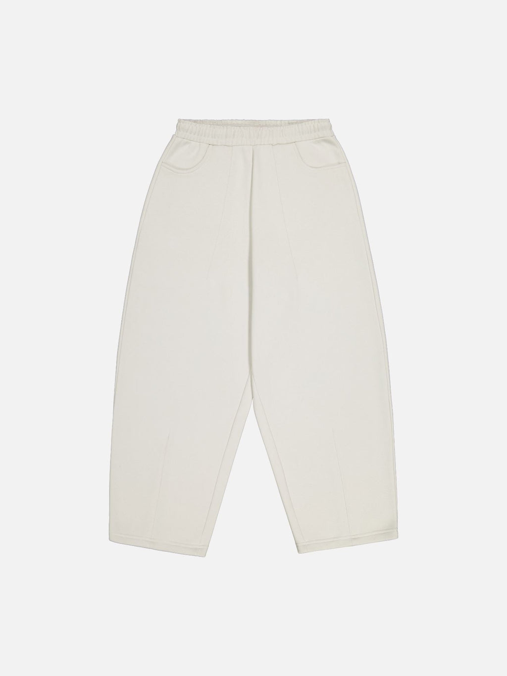 COZY STRAIGHT LEG SWEATS - CHALK