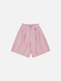 PLEATED SHORTS - PINK